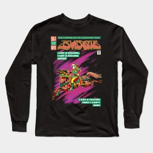 Budgie Band Comic Book Cover Style Long Sleeve T-Shirt